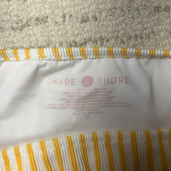 Shade & Shore yellow and white striped bikini - Picture 10 of 10